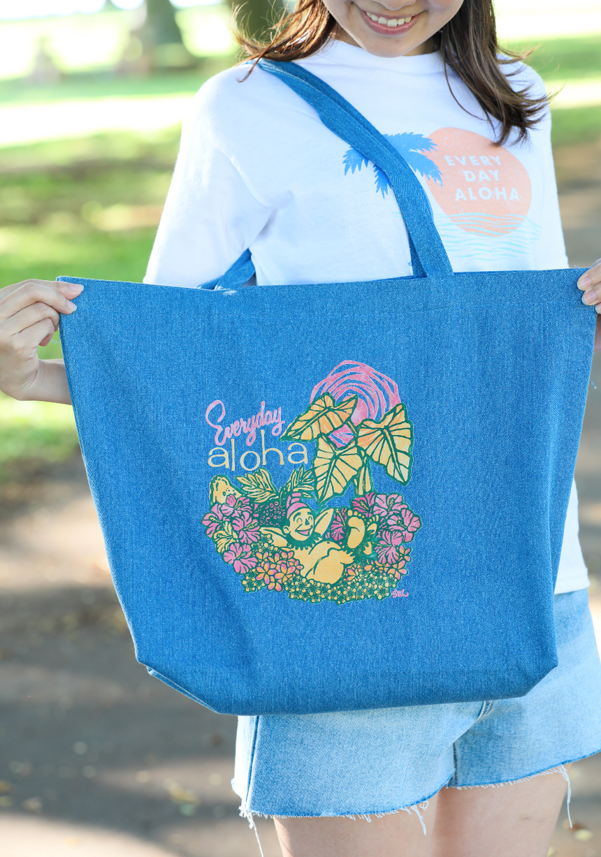 Everyday Aloha x Solario デニムトート
