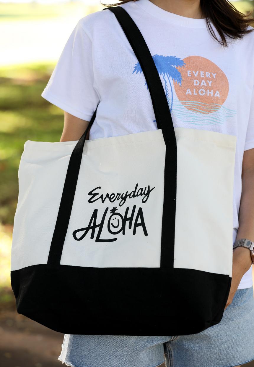 Everyday Aloha ロゴトート Black &White