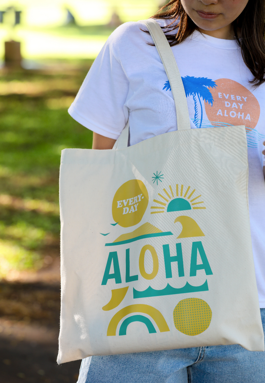 Everyday Aloha x Jeff Canham ロゴEcoトート