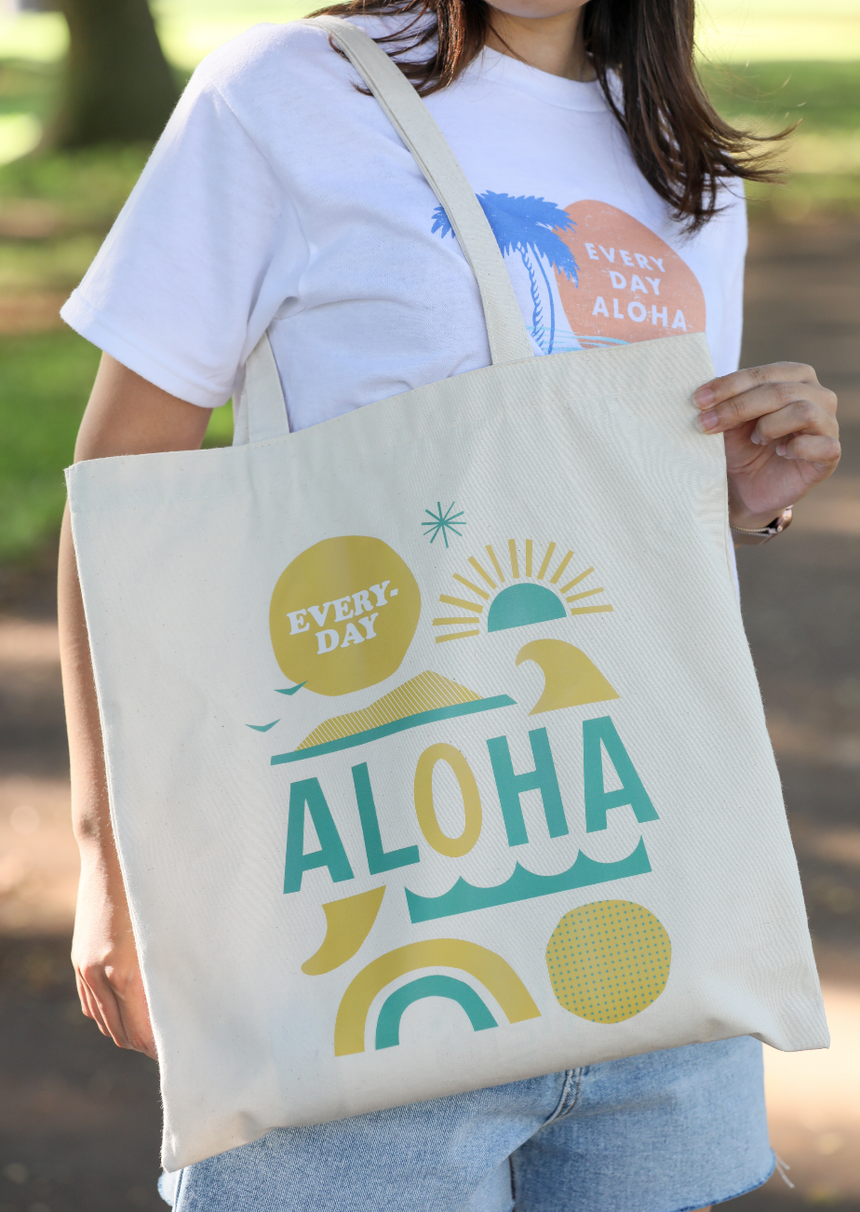 Everyday Aloha x Jeff Canham ロゴEcoトート