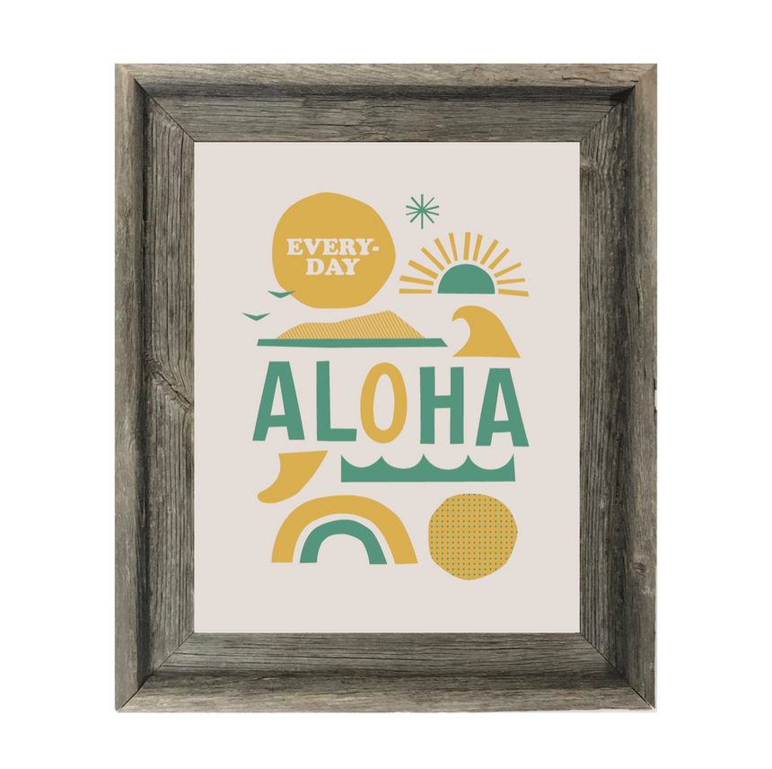 Everyday Aloha x Jeff Canham アートプリント アイボリー