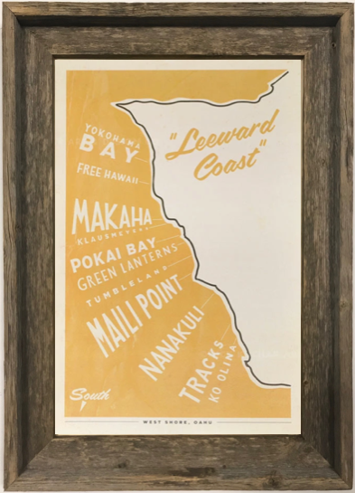 Oahu - Leeward Coast Surf Map