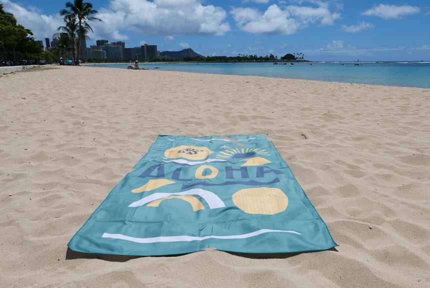Everyday Aloha x Jeff Canham タオル グリーン