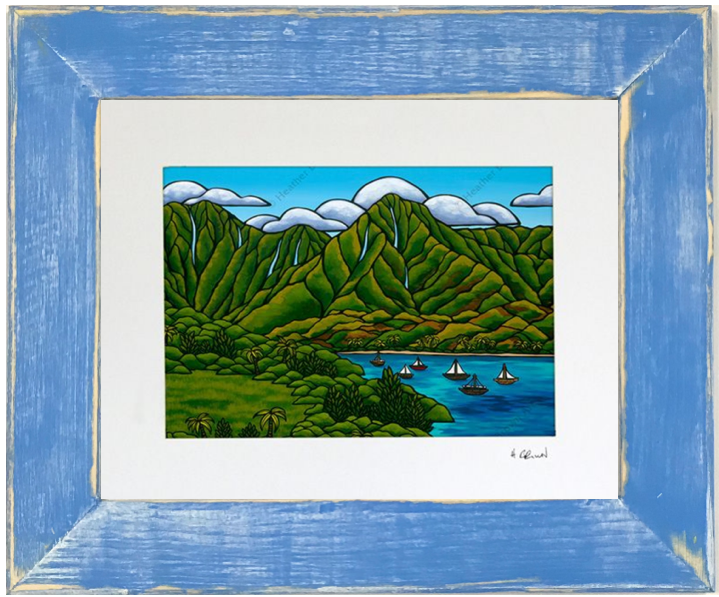 Sailboats at Hanalei