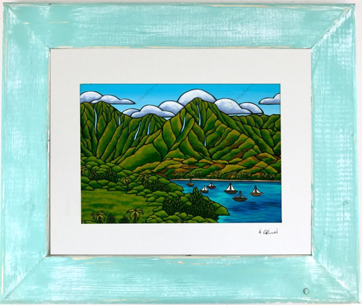 Sailboats at Hanalei