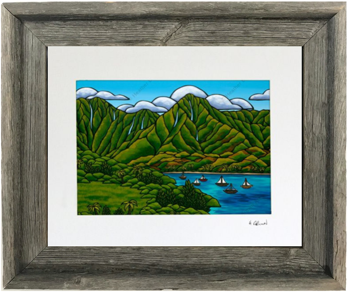 Sailboats at Hanalei