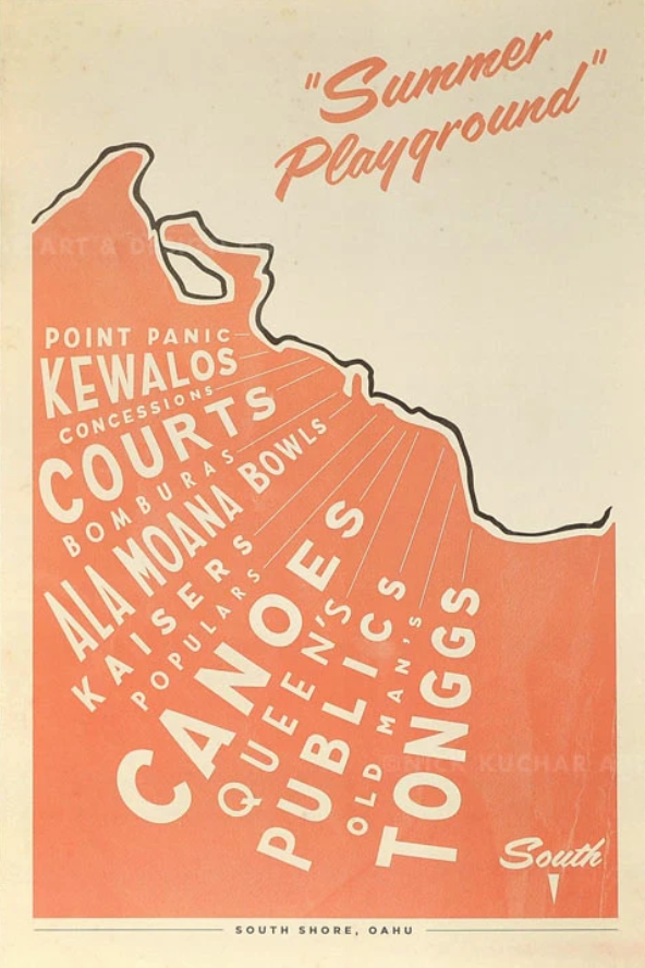 South Shore Oahu Surf Map