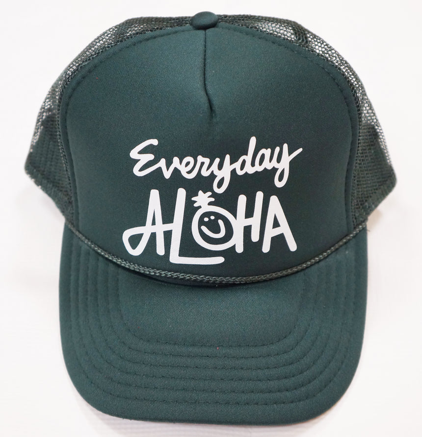 Everyday Aloha Trucker's Hat Green