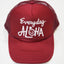 Everyday Aloha Trucker's Hat Maroon