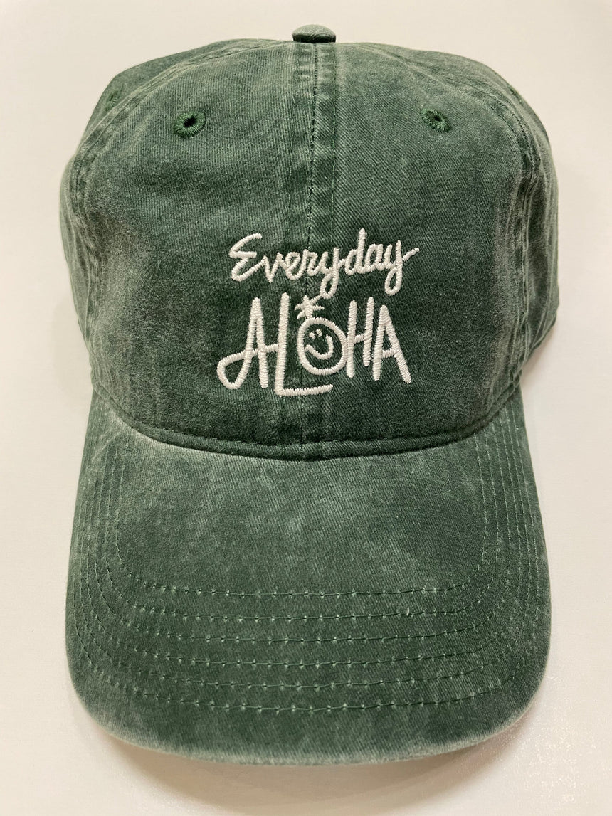 Everyday Aloha Denim Cap Green