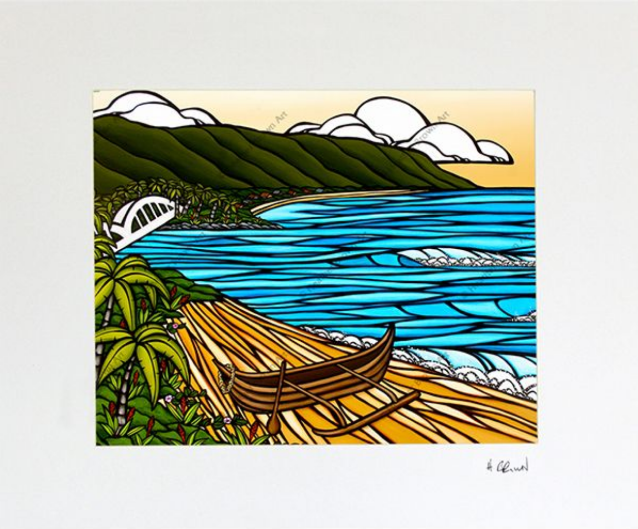 ヘザーブラウン　アート　haleiwa wa'a ヘザーブラウン アート haleiwa wa'a ヘザーブラウン アート