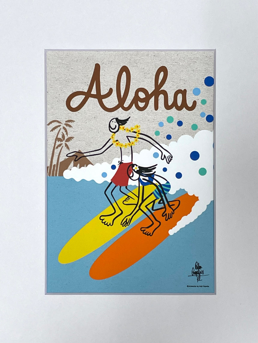 8x10 Aloha Surfers