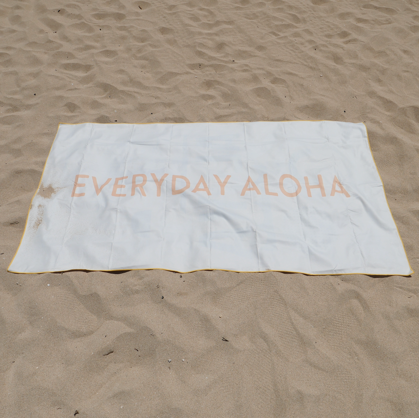 Everyday Aloha x Jeff Canham タオル　イエロー